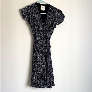 Dalmatian print wrap dress!!